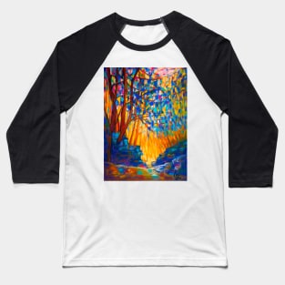 Pastel painting - nature mosaic Baseball T-Shirt